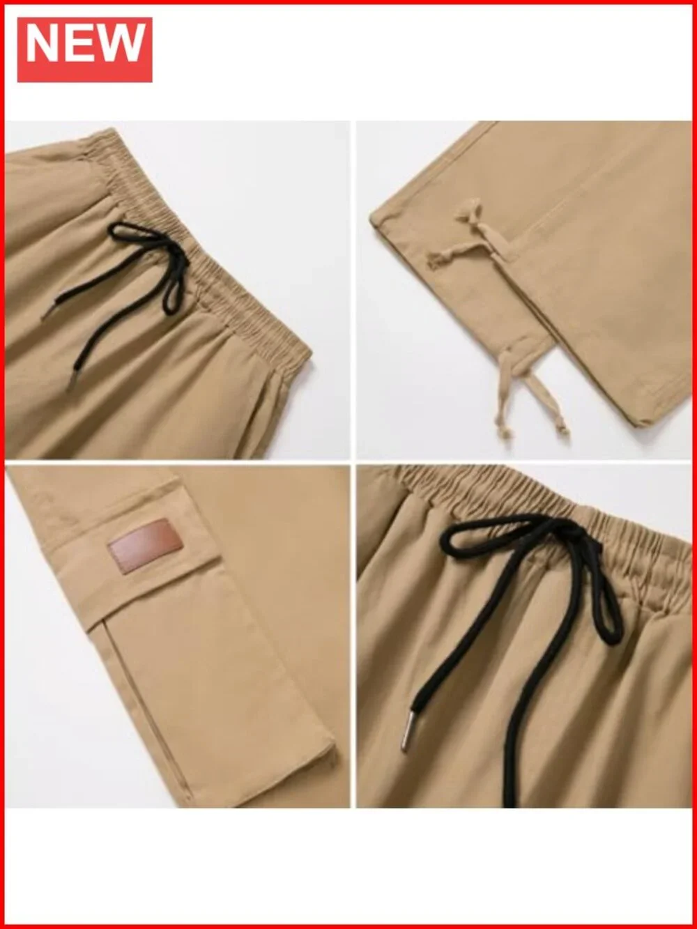 Cargo Pants Casual Joggers Hiking Pants Loose Straight Athletic Workout